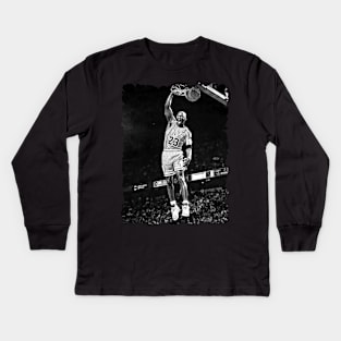 Michael Jordan Dunks Kids Long Sleeve T-Shirt